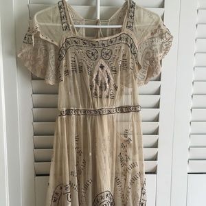 Free people sequin mesh dress